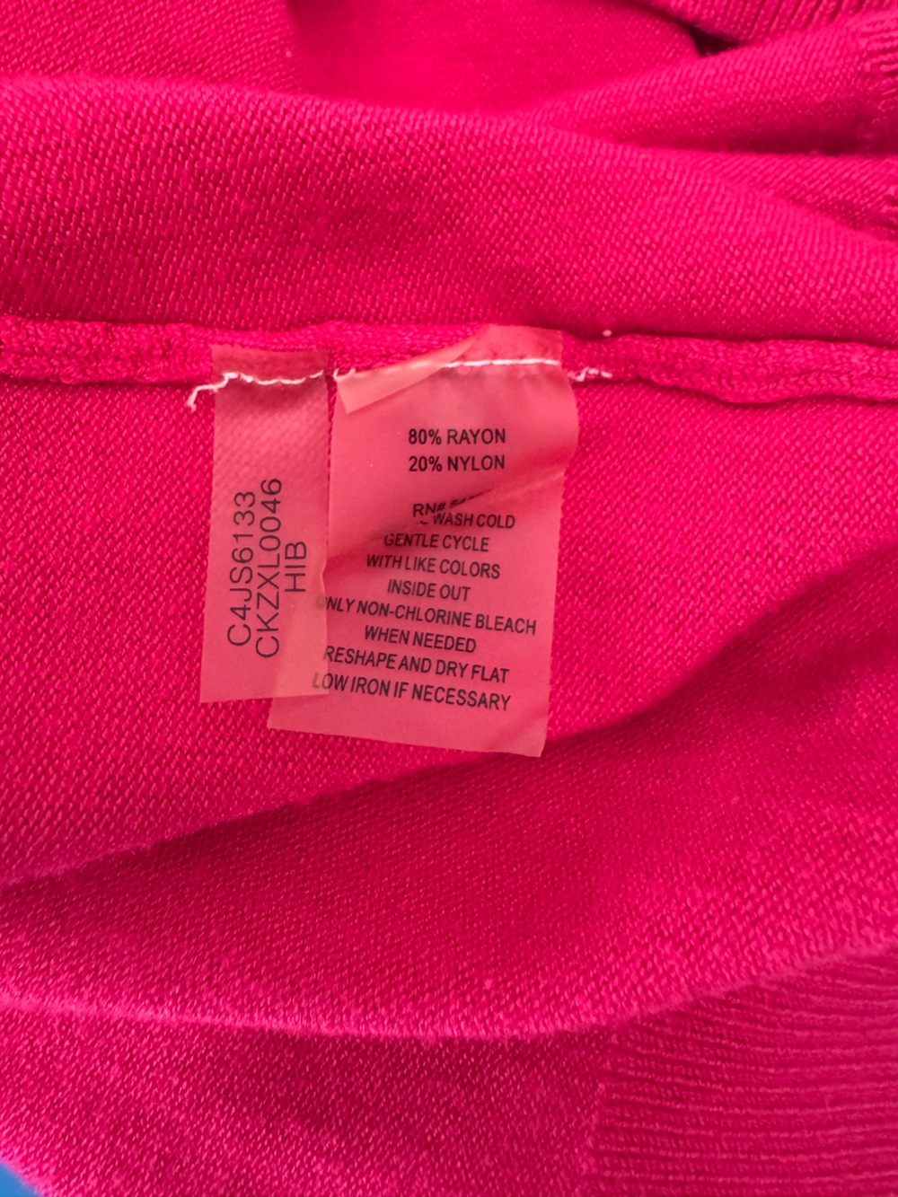 Calvin Klein Hot Pink Ribbed Crewneck Tank - Picture 3 of 7